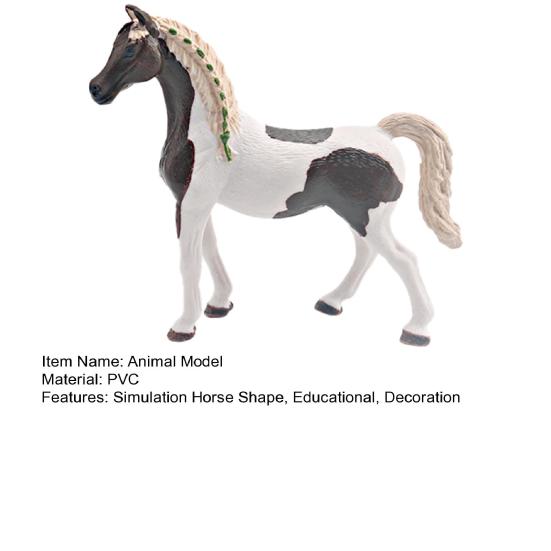 PVC Simulation Horse Figurine Miniature Pony Stallion Mare Sculpture Educational Toy Farm Animal Model Decoration Ornament