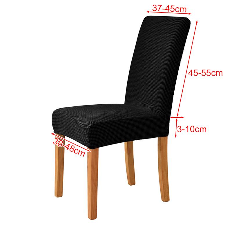 

Жаккардовый тканевый чехол на стул для столовой, свадебного отеля, банкета, дома, съемный моющийся чехол на сиденье, эластичные чехлы на стулья из спандекса 1 Piece