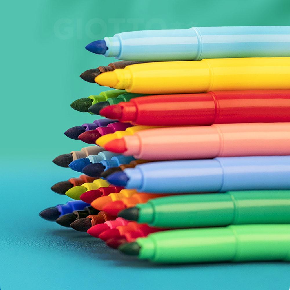 12 Colored Water Color Drawing Pen Colour Fine Point Felt Tip Marker Pens for Children Student DIY Scrapbook Art Supplies