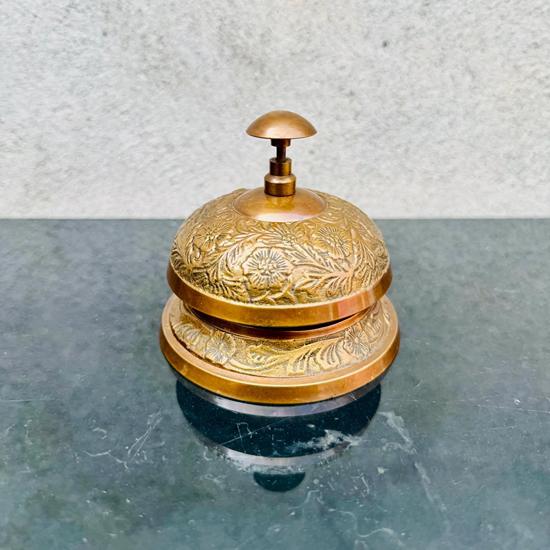 Brass Calling Bell Reception Desk Art Deco Table Decor Bell Counter Bell Office Birthday Anniversary Christmas Gift