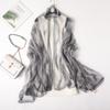 Fashion Silk Scarf Women Foulard Thin Stoles Beach Travel Tippet Floral Long Veil Shawl Luxury Scarves Soft Premium Pareos