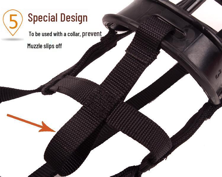 Adjustable Silicone Anti-Bite Dog Training Muzzle