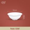 DM 5.9-inch A5 Melamine White Ripple Bowl