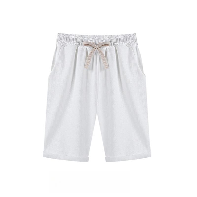 

Брюки средней длины летние свободные новые брюки Харлан большого размера тонкие повседневные женские брюки тонкие брюки до колена M