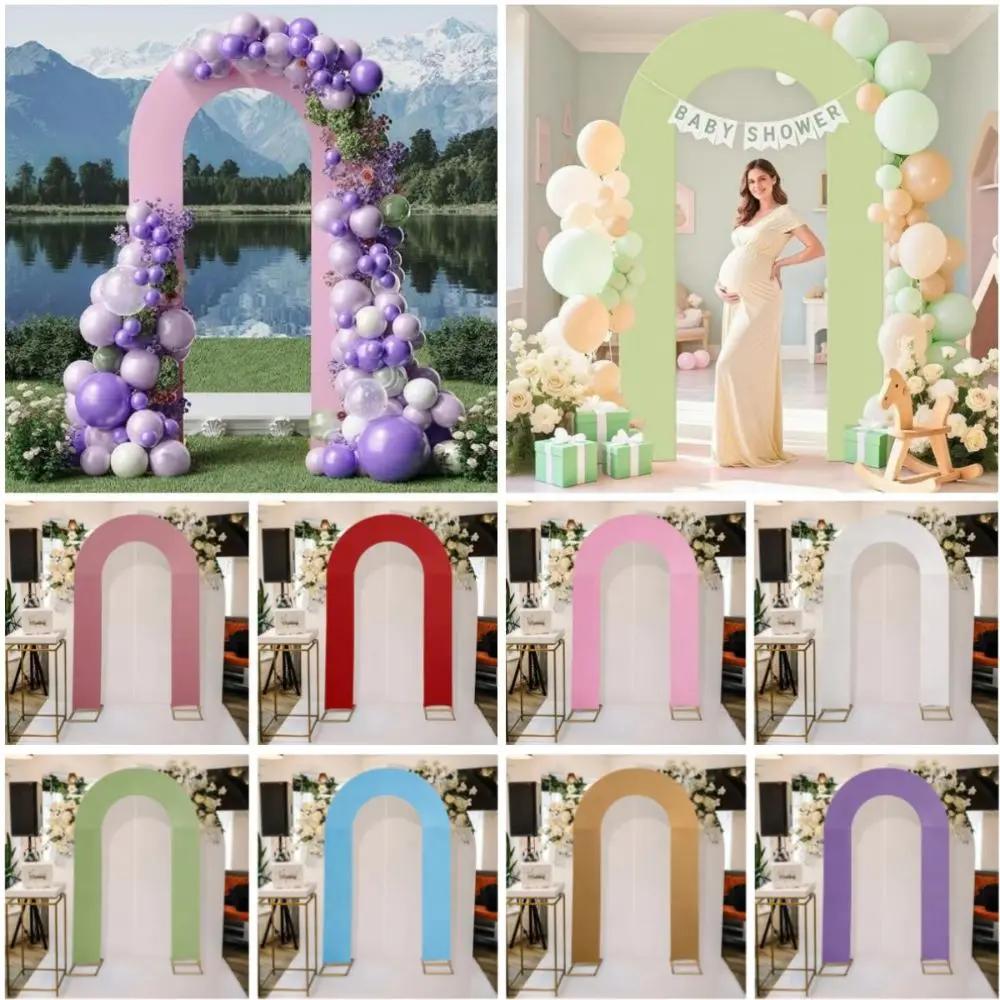 High Elasticity Arch Backdrop Cover U-Shaped Stretchy Open Stand Cover Background Cloth Wedding Party Decoration