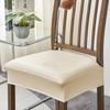 Square Shape PU Leather Chair Cover Oil-resistant Stretch Seat Cushion Cover  Dining Room
