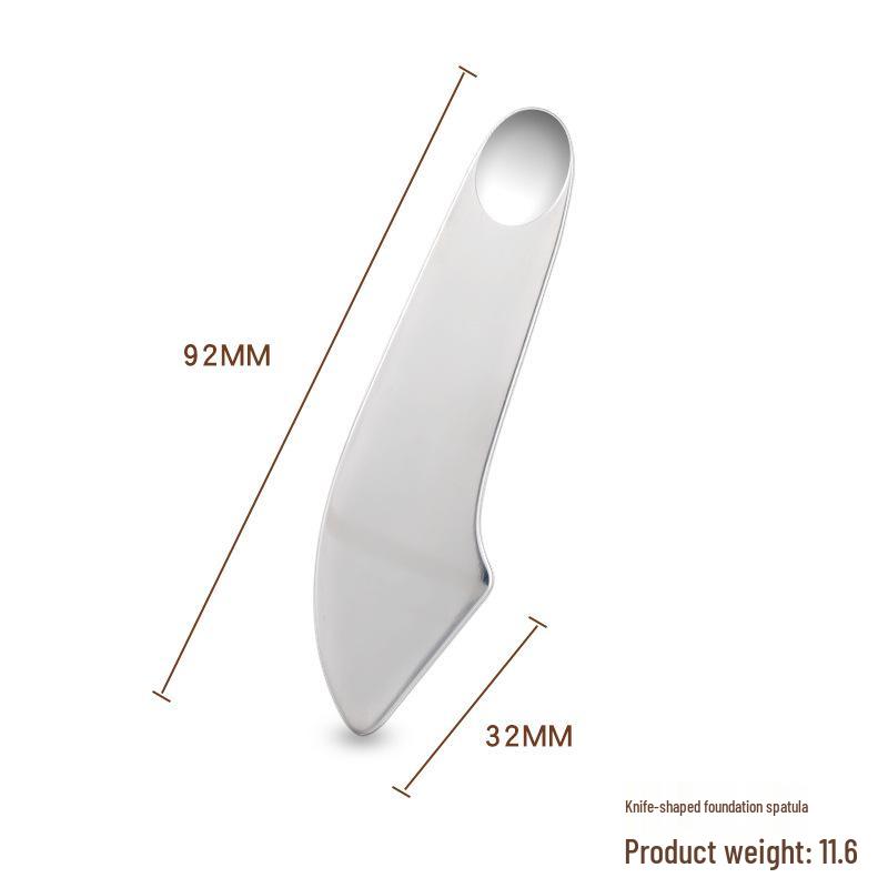 Stainless Steel Foundation & Eye Cream Spatula Set with Beauty Mask Scraper