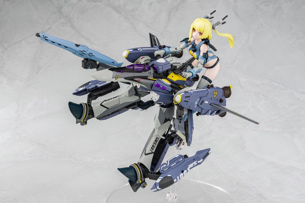 Aoshima Bunka Kyozai VFG Macross F Super Messiah Approximately 155mm Plastic Model Kit VF-25S MC-18 (Airplane), Tall, Pre-Colored