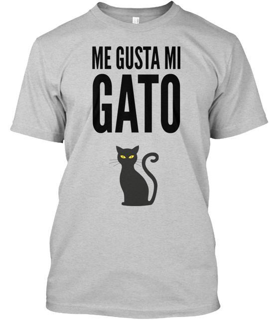 Me Gusta Mi Gato I Like My Cat T-Shirt S