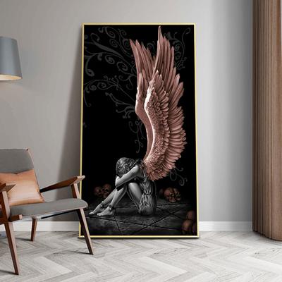 Engelsflügel Mädchen Ölgemälde Figur Poster und Druckgrafik Wohnzimmer Heimdekoration Tapete
