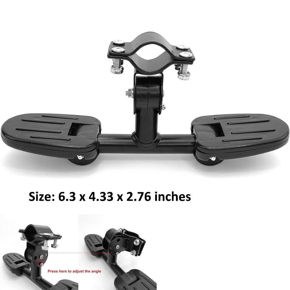 Svart Balanscykel för Småbarn Fotstöd Universellt Fotstöd Fotstöd Pedal för Sparkcyklar med Sits