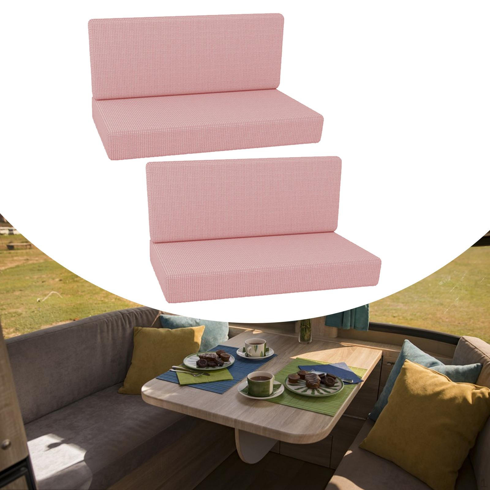 Чехлы для подушек для обеденных уголков в автофургоне Защитные чехлы для мебели Комфортные чехлы для двухместных диванов Моющиеся Растягивающиеся розовый 3325₽