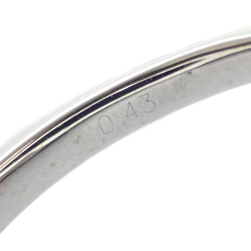 no brand  #14(JP Size) ring blue K18 white gold Women