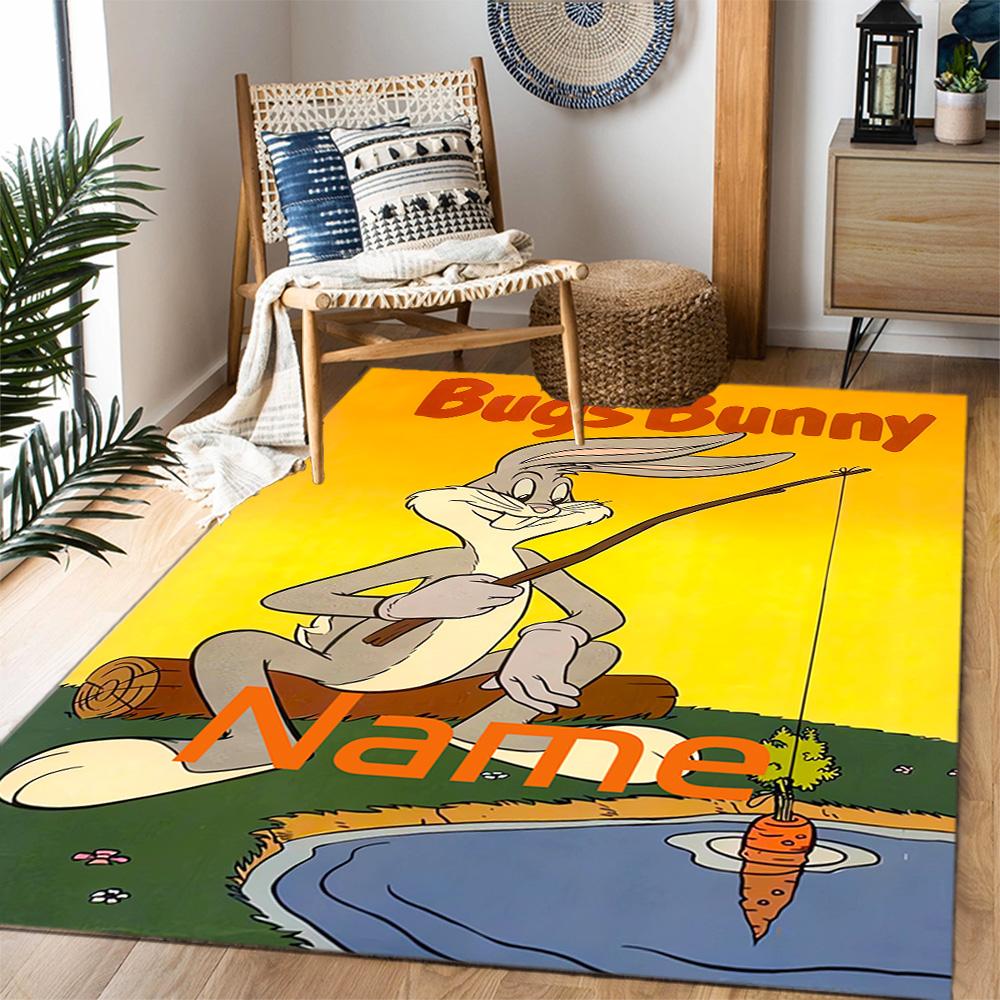 Looney Tunes Adventure Customize Your Name Carpet Perfect for Balcony Kitchen Dining Room Dormitory Antislip Carpet Office home decor