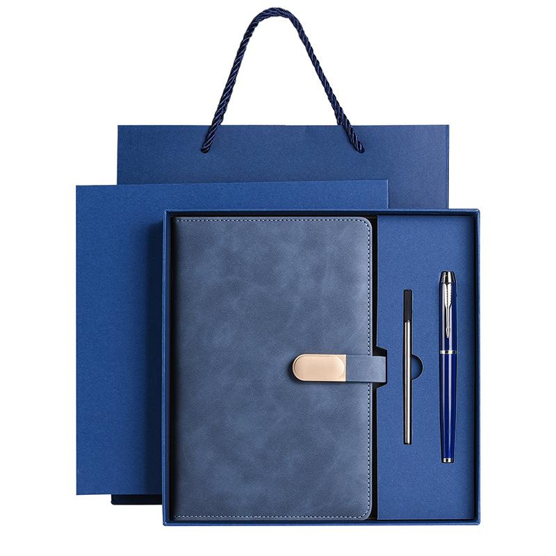 A5 Size Business Notebook with 80g Beige Paper Lined Magnetic Buckle Hard Leather Cover Diary Journal in 6 Designs to Choose