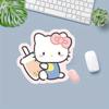 1pc Sanrio Hello Kitty Cartoon Cats Drinking Milk Tea Alien Mouse Pad Melody Kuromi Cinnamoroll Small Desk Mat Office Non-slip Computer Mouse Mat