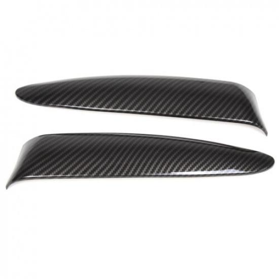 ABS Kohlefaser Frontstoßstange Oberer Kühlergrill Zierleiste Zierleiste Für Fiat 500 16-24