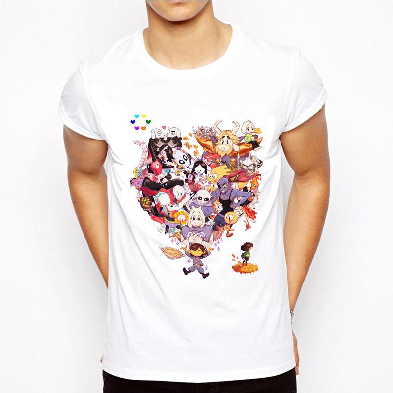 Undertale T-Shirt GAME Undertale sans and papyrus T Shirt Tees Shirt skull brother anime men/women t-shirt funny Tops