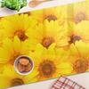 Kitchen Multifunctional Decorative Tempered Glass Board Sunflowers 80X52 Cm