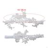 2 Pieces Bridal Garters Wedding Garter Set Thigh Rings Stretch Floral Pattern Lace Leg