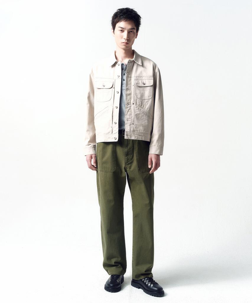 Insilence Dust Trail Western Denim Jacket Oatmeal