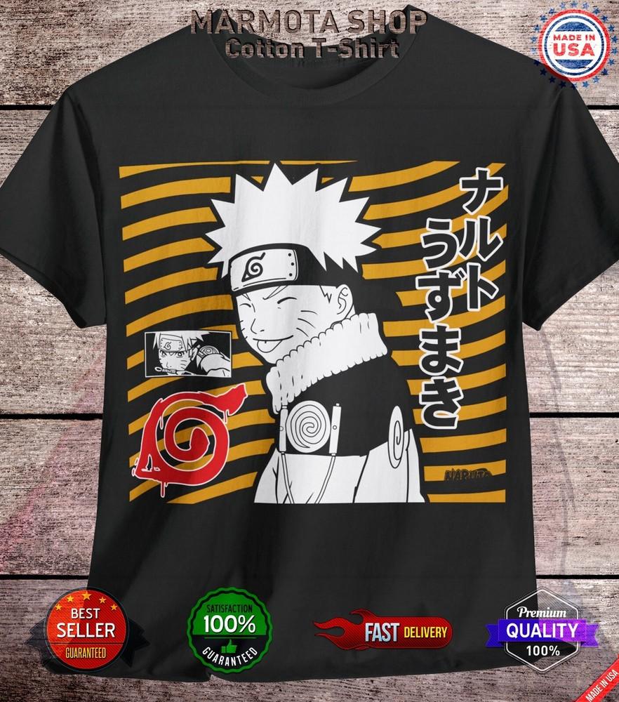 

Naruto Uzumaki Shirt Shippuden Kurama Ramen Anime Unisex Tee T-Shirt All Size S