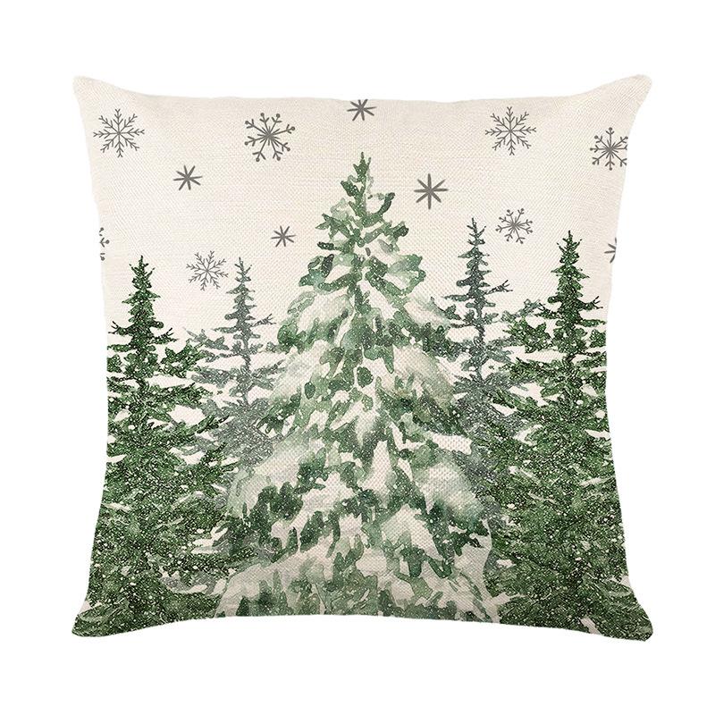Christmas Pillowcase Festive and Joyous Decoration Home Sofa Cushion Cover Living Room and Bedroom Pillow Cover