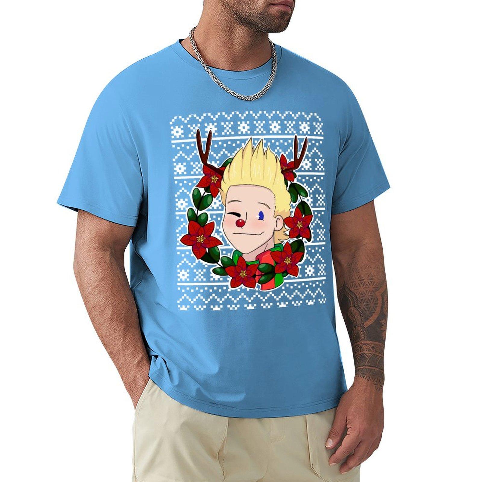 Mirio Togata Christmas Sweater T-Shirt tees custom t shirt anime stuff plain men t shirts high quality S