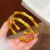 Brushed Bamboo Open Bracelet Jiaosheng Bracelet Accessories