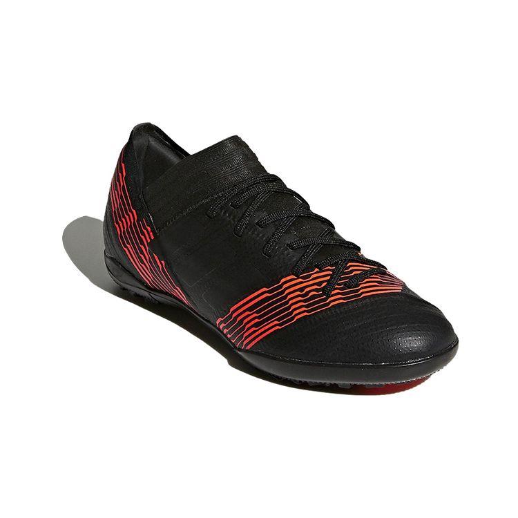 Adidas Nemeziz Tango 17.3 TF Anti-Slip Durable Shock Absorption Low-Top Soccer Shoes Kids Soccer Shoes Black Red CP9237