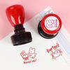 1 Stück DIY Scrapbooking Stempel Lehrer Ermutigungsstempel Schullehrerbedarf Emoticons Stempel Selbstfärbende Stempel Lobstempel TMZ