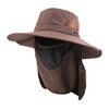 Outdoor sunscreen cap men's new summer sunshade face protection shawl removable big eaves neck protection mountaineering fisherman hat