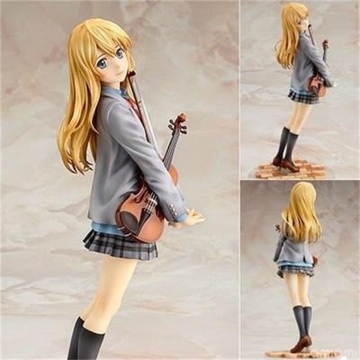 Anime Your Lie in April Miyazono Kaori bemalte PVC-Figur im Maßstab 1:7, sammelbares Modellspielzeug