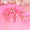 36pcs Adjustable Kids Rings Set Colorful Alloy Rings Fashionable Jewelry for Girls Dress Up Parties and Imaginative Play