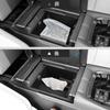 Coleya Console Box for the New Alphard 40 Series Center Console Storage ABS Custom Design with Rubber Easy Car Black (2023~), Box, Material, Mat,