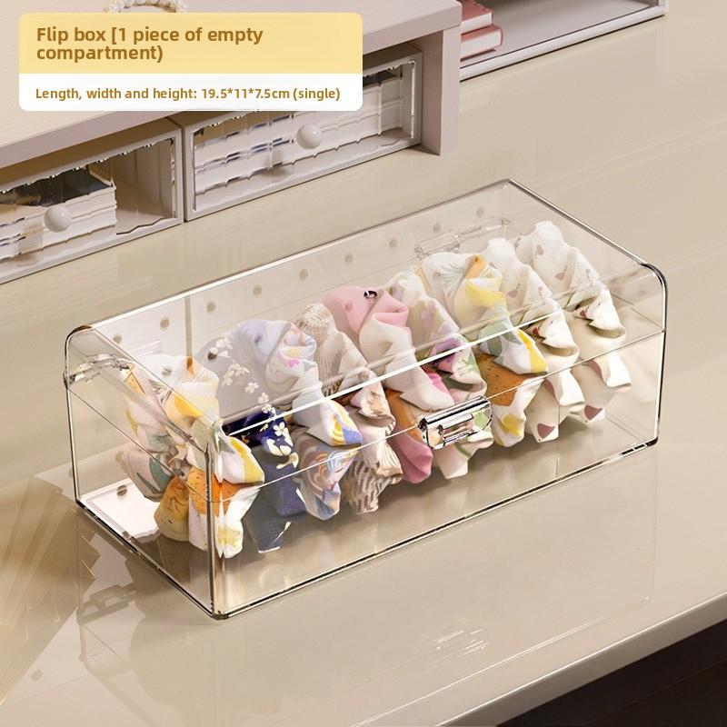 Hair Accessories Organizer Acrylic Storage Box Clear Hair Tie Organizer for Headband Cosmetic Storage Box Desk Jewelry Organizer