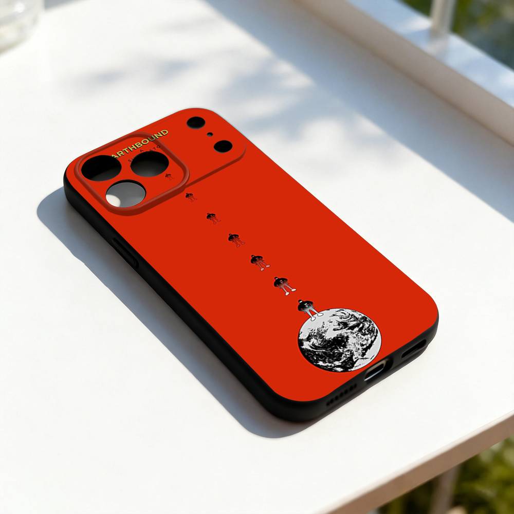 

E-EarthBound 2 Game Phone Case For iPhone 11,12,13,14,15,16,17,Pro,Max,Plus,E,SE4,Air,Mini Black Soft Cover iPhone16
