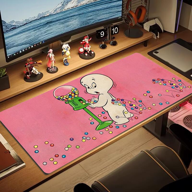 Casper Mouse Pad Large Gaming Table Cushion Nonslip Laptop Tablet Big Mousepad Xxl Mat Mini Pc Playmat With Lock Edge