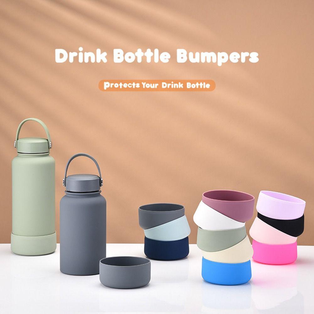 Water Drink Bottle Pad Silicone Water Cup Coasters Non-Slip Wearresistant Water Bottom Sleeve Vacuum Cup Bottom Mat Mug