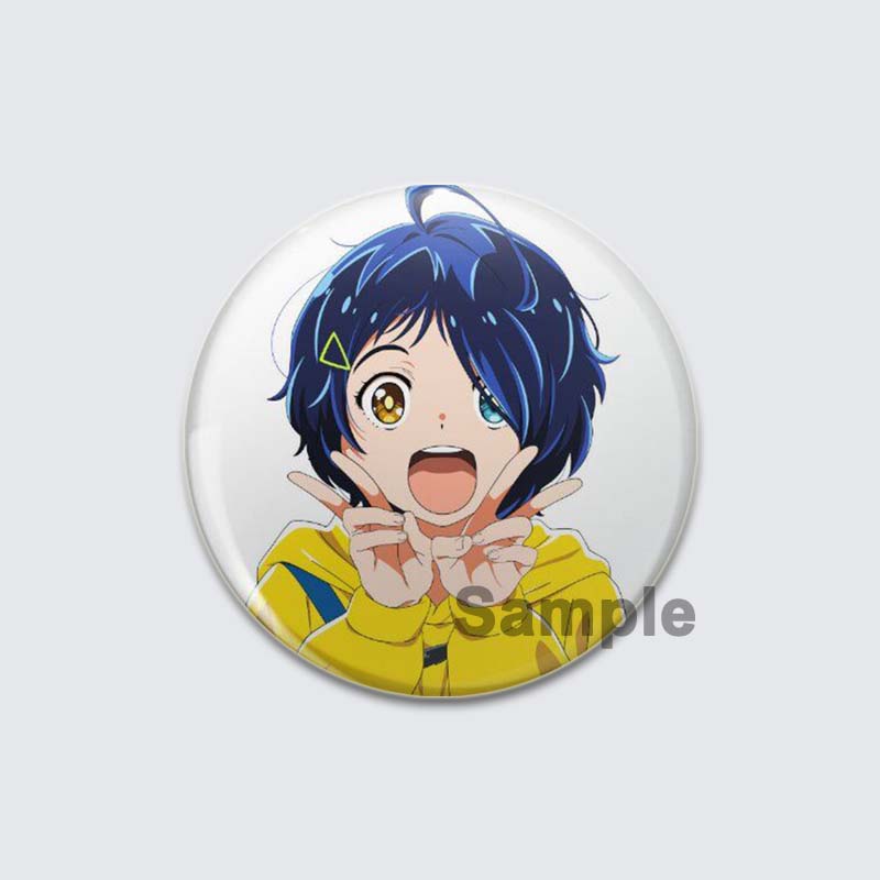 32/44/58mm Anime Wonder Egg Priority Brooch Cute Cartoon Girl Icon Badge Backpack Shirt Lapel Pin Creative Handmade Jewelry Accessorie Gift