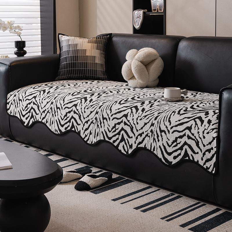 Light Luxury High-End Sofa Cushion Is Universal In All Seasons New Non-Slip Seat Cushion Chenier Straight Sofa Cover Cloth Towel