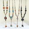 1pc Boho Bead Decor Flower Charm Necklace For Women For Daily Decoration Valentines