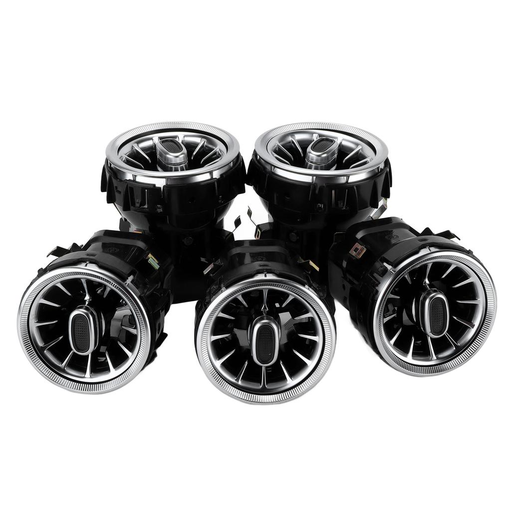 5pcs 3 Color Front LED Turbine Air Vent Ambient Light Kit Replacement for MercedesBenz C GLCClass