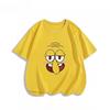 Potdemiel Summer SpongeBob SquarePants Pure Polyester Children's T-Shirt, Comfortable and Breathable, Suitable for Boys and Girls.