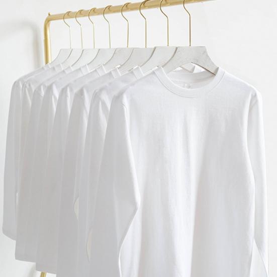 Women Men Long Sleeve Sweatshirt Breathable Soft Solid Color Spring Autumn Casual O-neck Loose Pullover Shirt