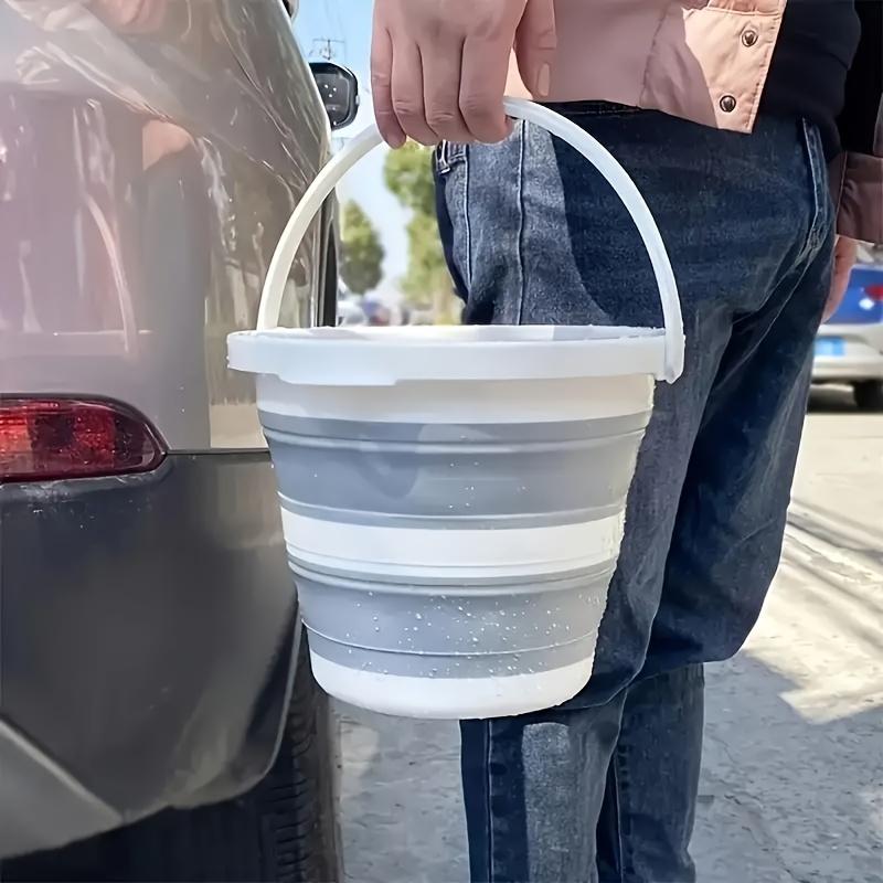 Seau Pliable Portable, Seau de Lavage Pliable pour Voiture, Camping en Plein Air, Pêche, Voyage, Rangement Facile, Articles de Nettoyage, Usage Domestique et Commercial
