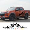 Mountain Styling Car Door Side Stickers For Isuzu Dmax D Max All Cab Graphics Decor Decals Vinyl Cover Auto Tuning Accessories