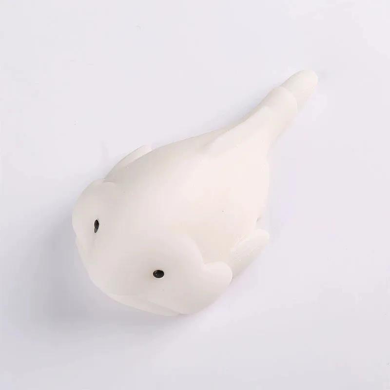 Kreative Blobfisch-Figuren Fidget Ausdruck Spaßvogel Fisch Statue Dehnbares Quetsch-Tierfigur Niedliche Sensorische Heimdekoration