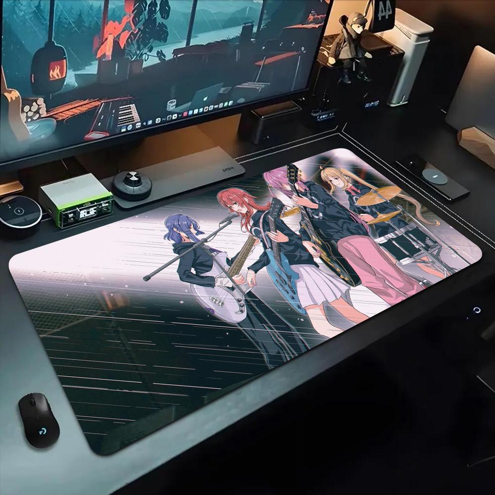 

bocchi rock Mouse Pad 500X1000 mm Large Gaming Mousepad Gamer XL Rubber Otaku Keyboard Pad Laptop Desk Mat 600x300x2mm