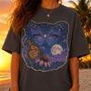 Vintage 90s Butterfly Shirt: Celestial Moon Graphic Tee, Comfort Colors Cotton